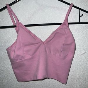 Alo pink sports bra